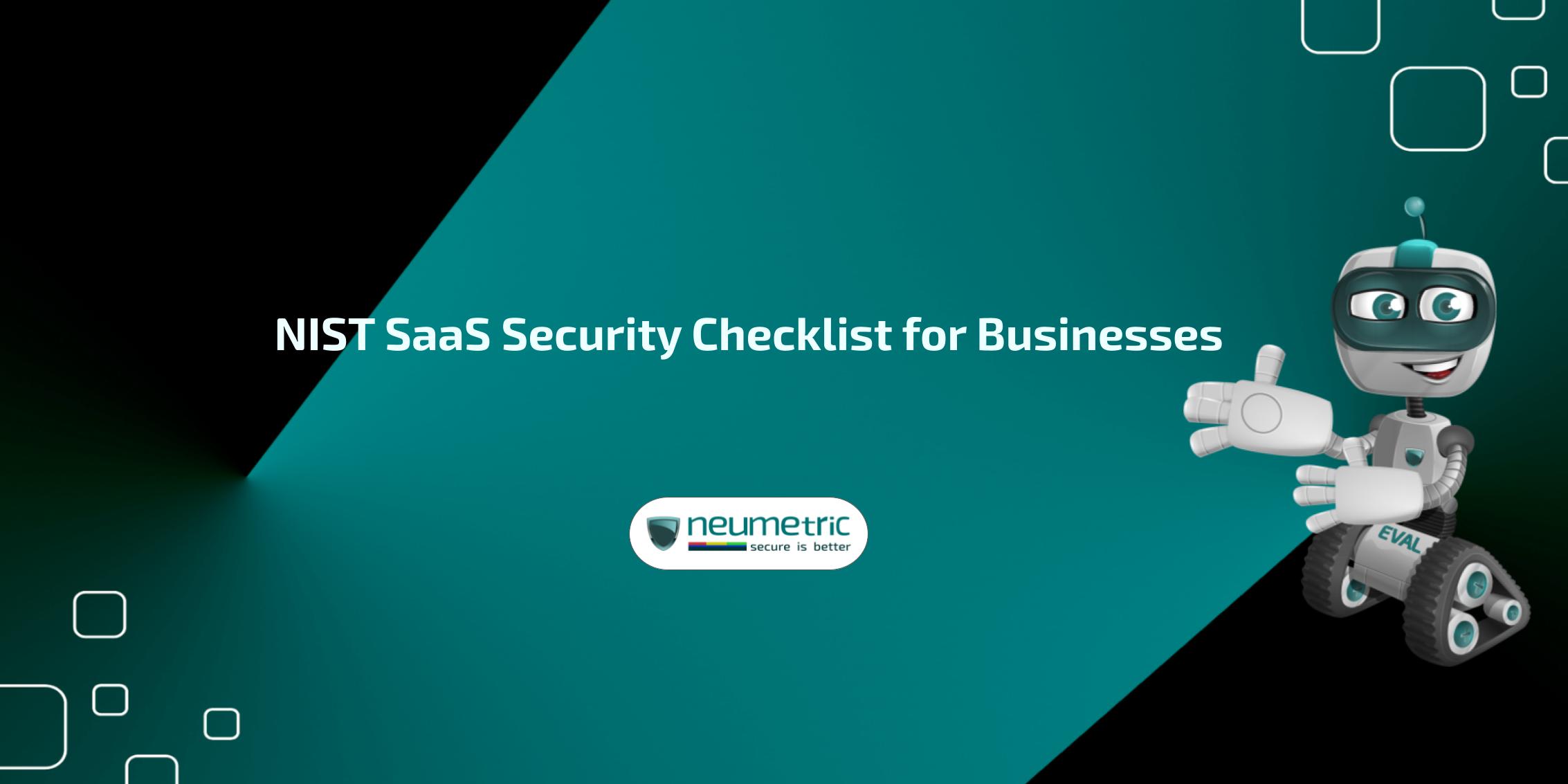 nist saas security checklist