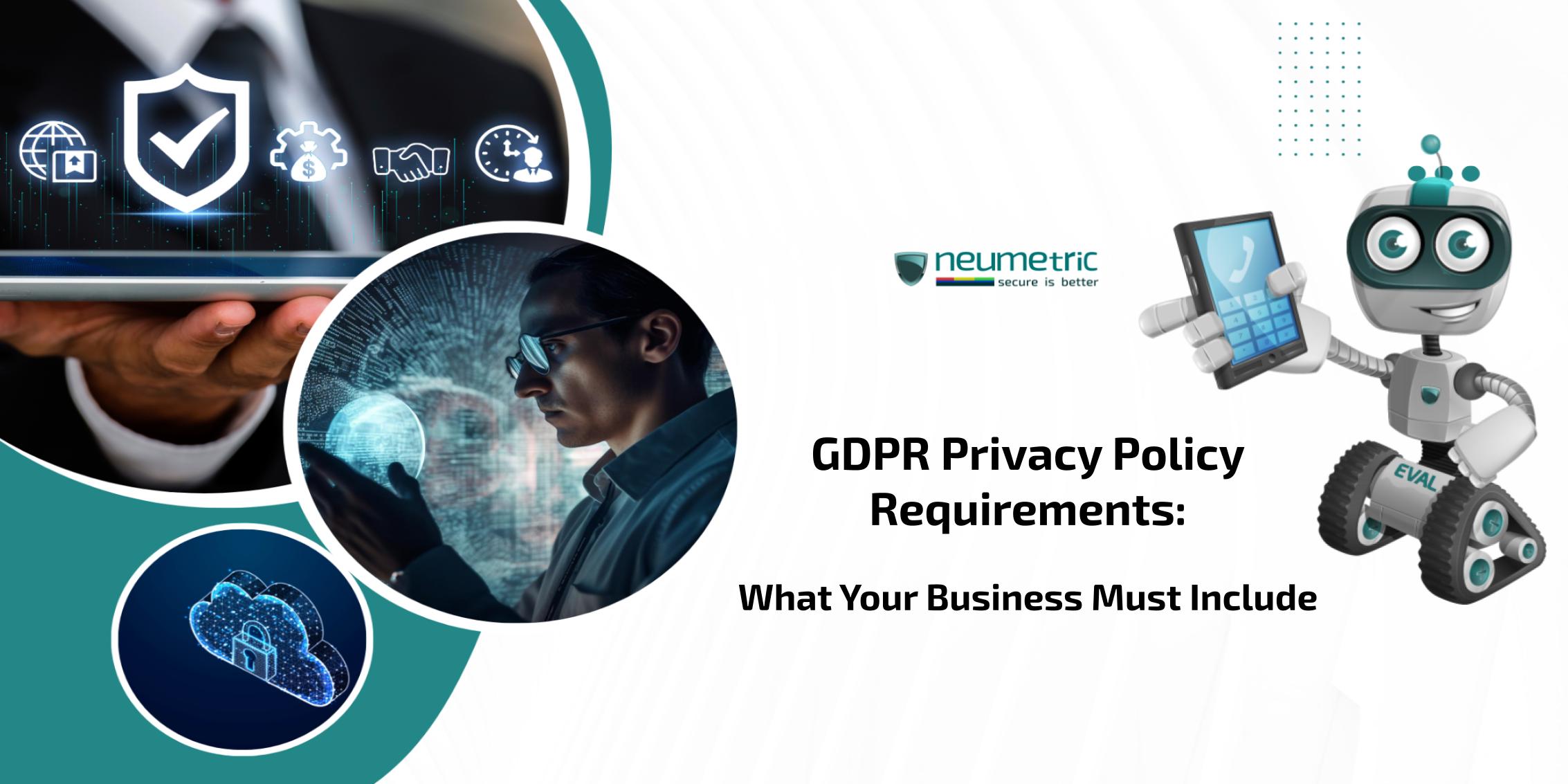 gdpr privacy policy requirements