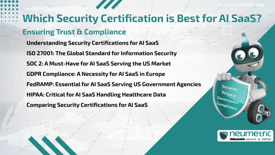 Which Security Certification is Best for AI SaaS? Ensuring Trust and Compliance