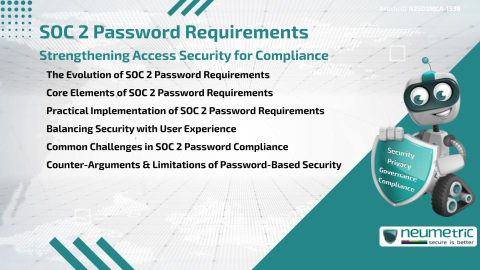 SOC 2 Password Requirements: Strengthening Access Security for Compliance