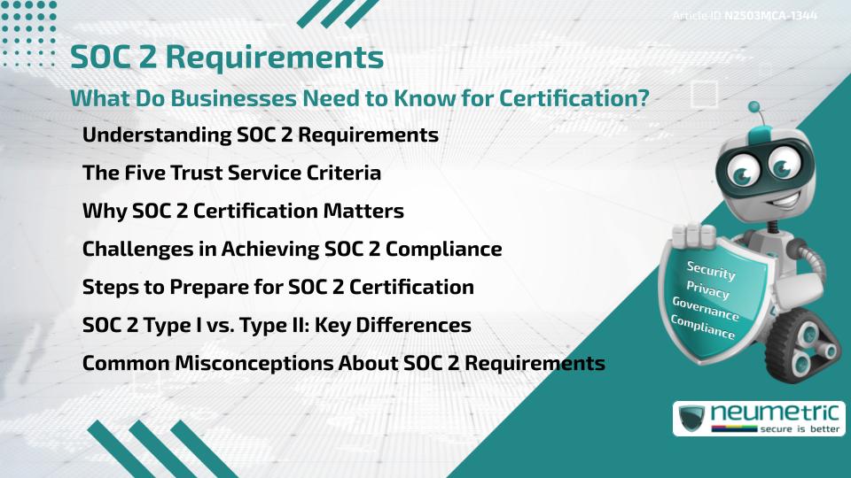 SOC 2 Requirements: What Do Businesses Need to Know for Certification?