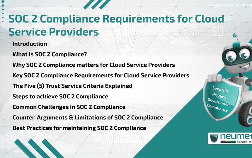 SOC 2 Compliance Requirements for Cloud Service Providers