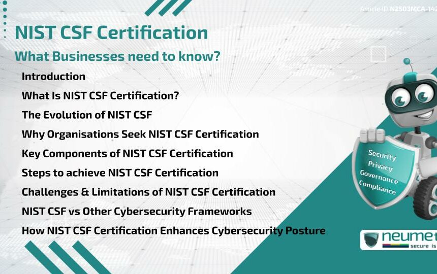 NIST CSF Certification: What Businesses need to know?