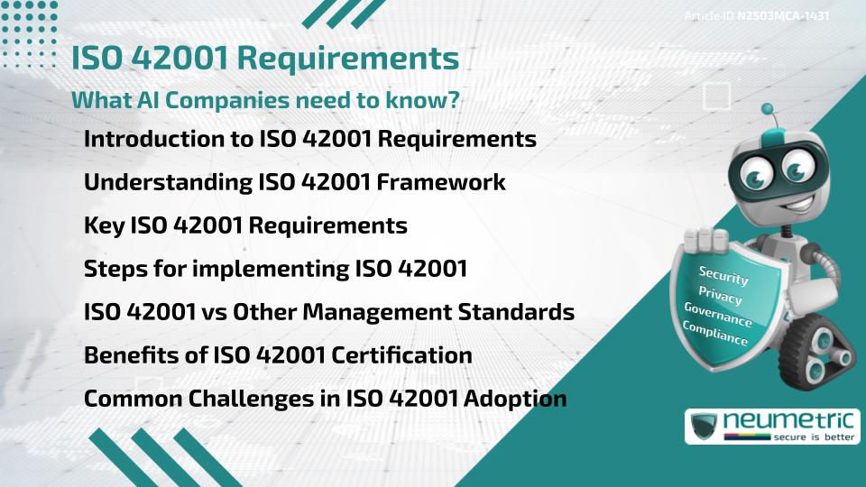 ISO 42001 Requirements: What AI Companies need to know?