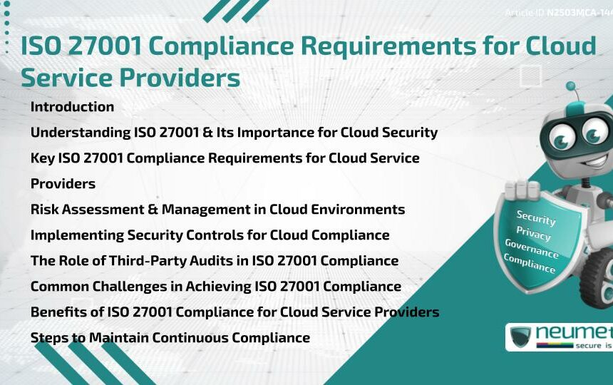 ISO 27001 Compliance Requirements for Cloud Service Providers