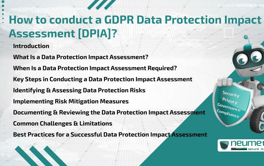 How to conduct a GDPR Data Protection Impact Assessment