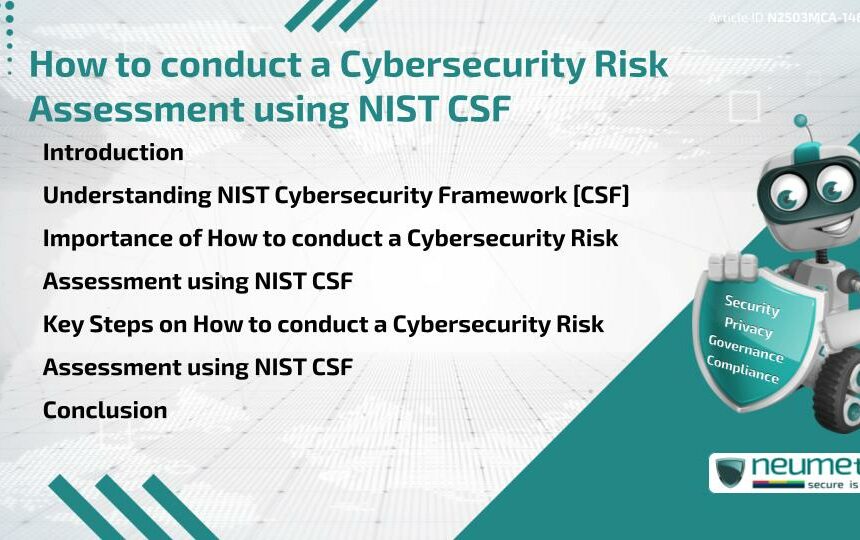 How to conduct a Cybersecurity Risk Assessment using NIST CSF?