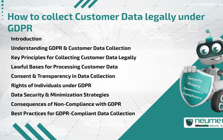 How to collect Customer Data legally under GDPR 