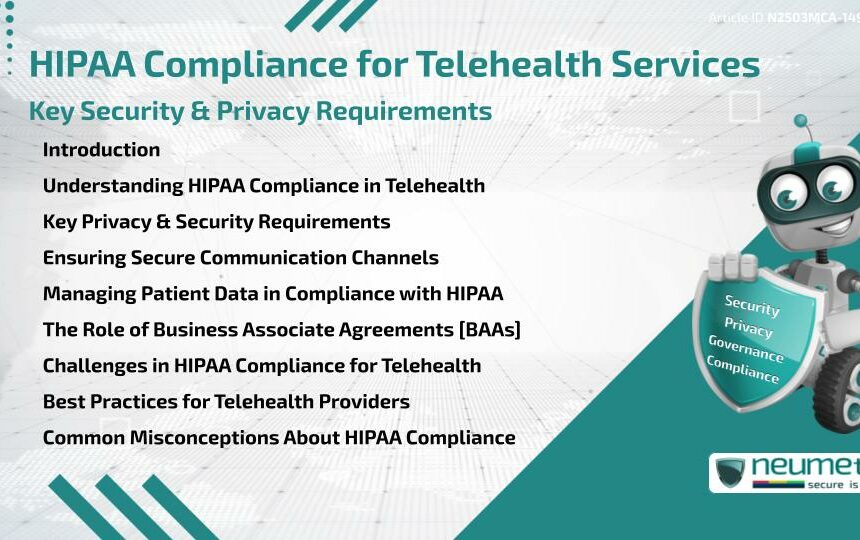 HIPAA Compliance for Telehealth Services: Key Security & Privacy Requirements